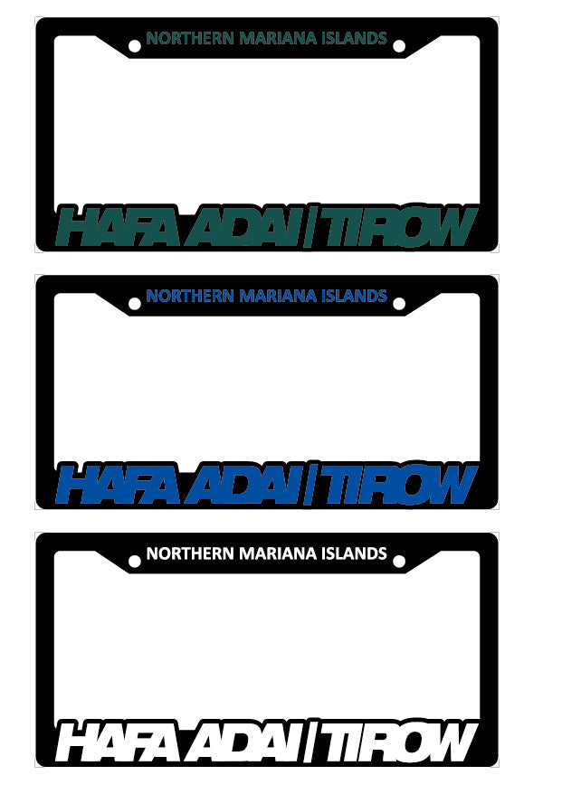 HAFA ADAI TIROW LICENSE PLATE FRAME