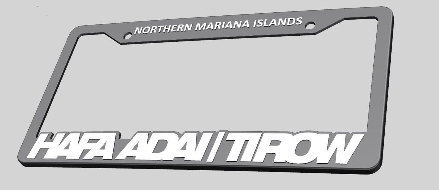 HAFA ADAI TIROW LICENSE PLATE FRAME