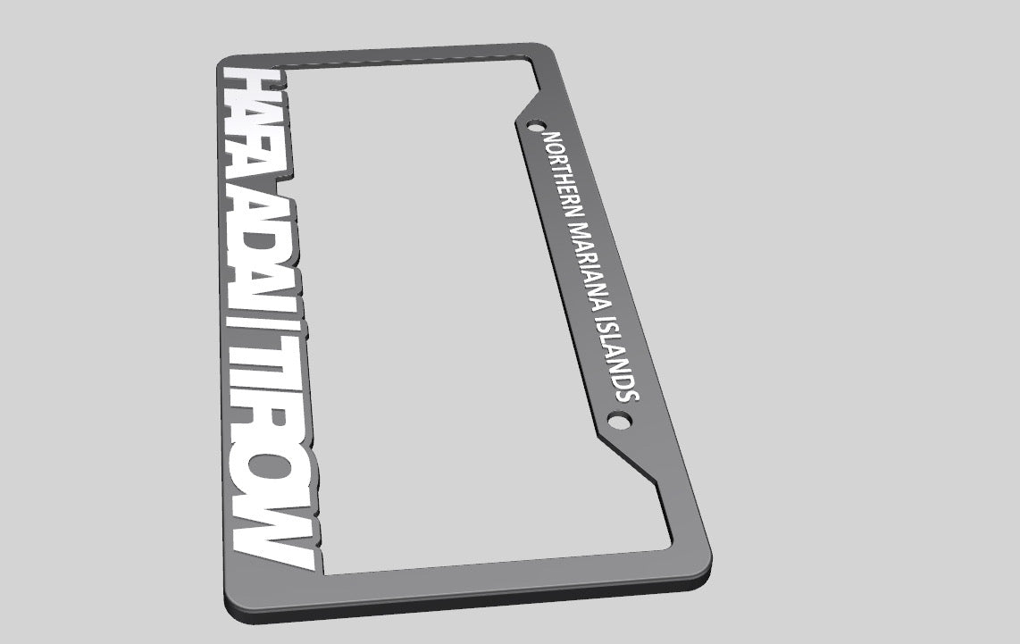 HAFA ADAI TIROW LICENSE PLATE FRAME