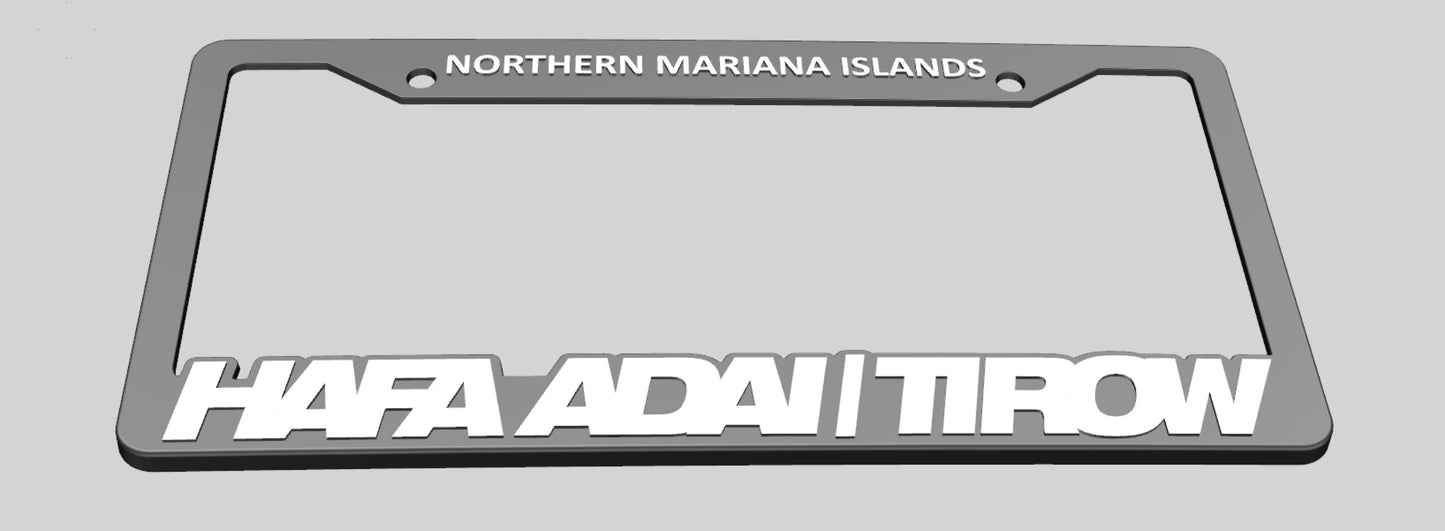 HAFA ADAI TIROW LICENSE PLATE FRAME